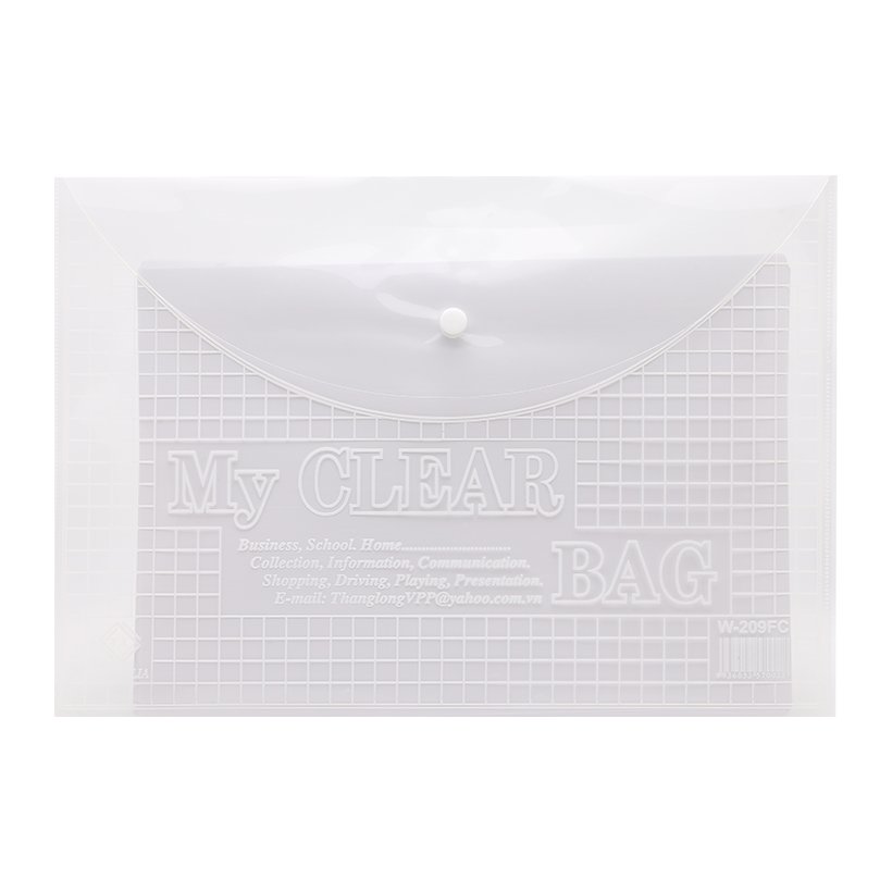 Túi clear bag khổ f loại dày fc - 20 cái/tập