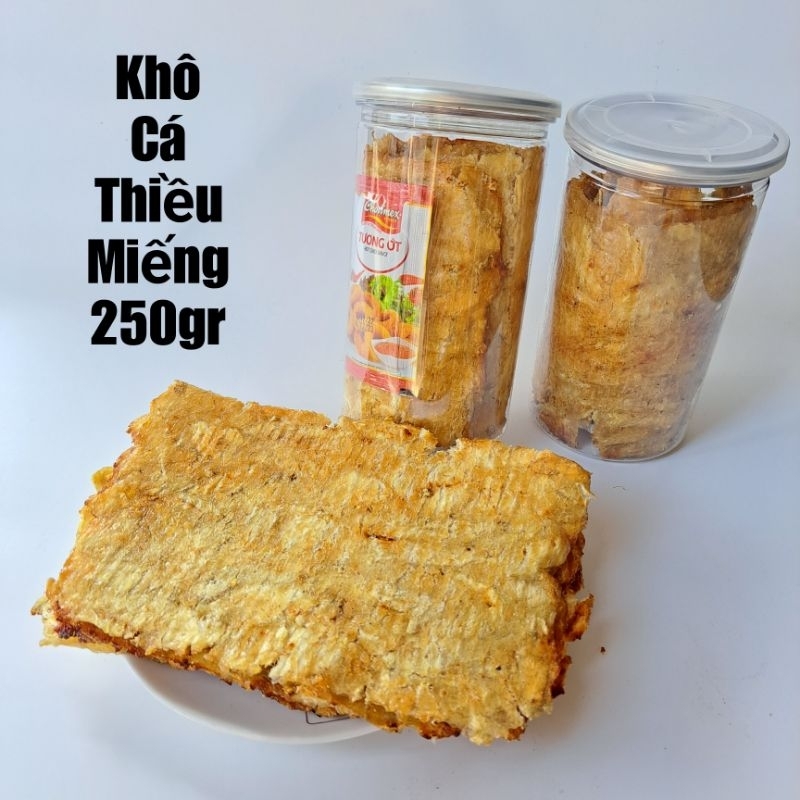 Khô cá thiều miếng hũ pet 250gram miếng to, chuẩn vị