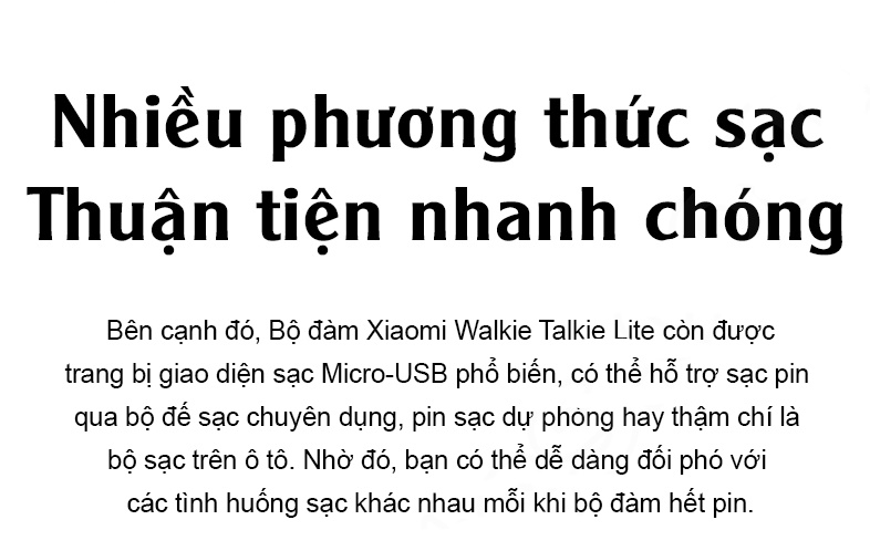 Bộ Đàm Xiaomi Lite Walkie Talkie [ Hàng Chính Hãng ]