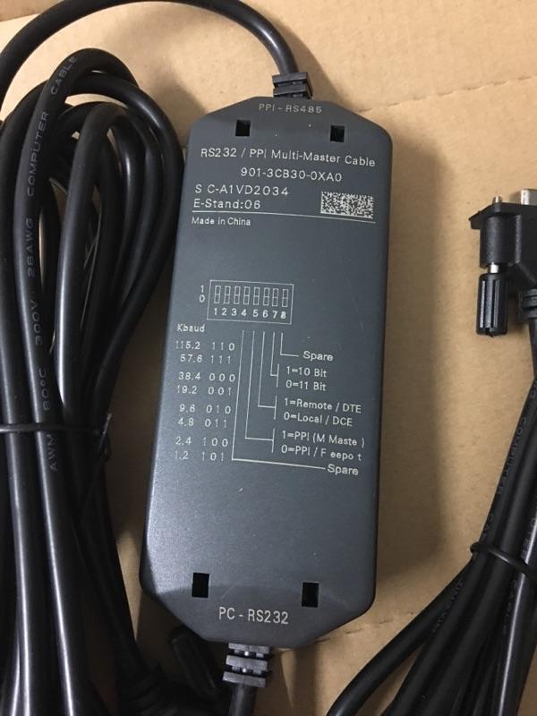 Cáp lập trình pc-ppi+, 6es7901-3cb30-0xa0 cho plc siemens s7-200