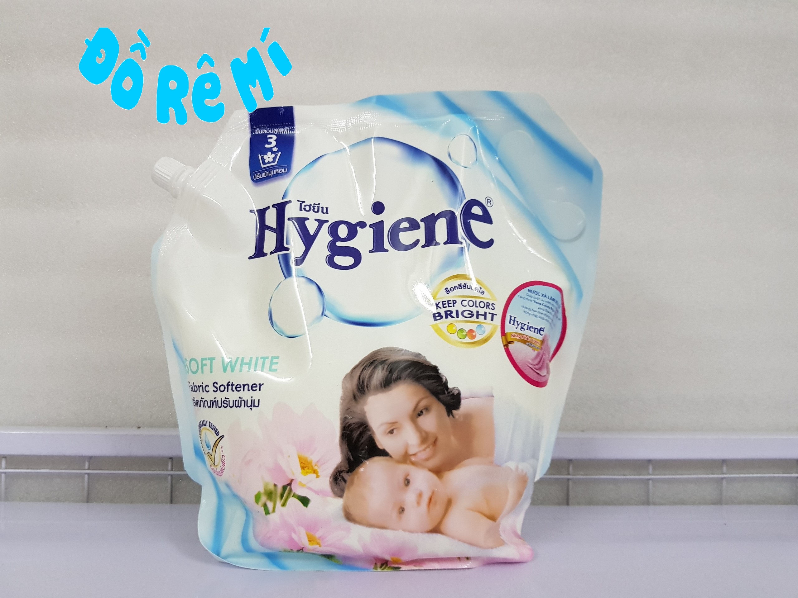 Nước xả vải Hygiene bịch 1800ml Thái - Màu trắng