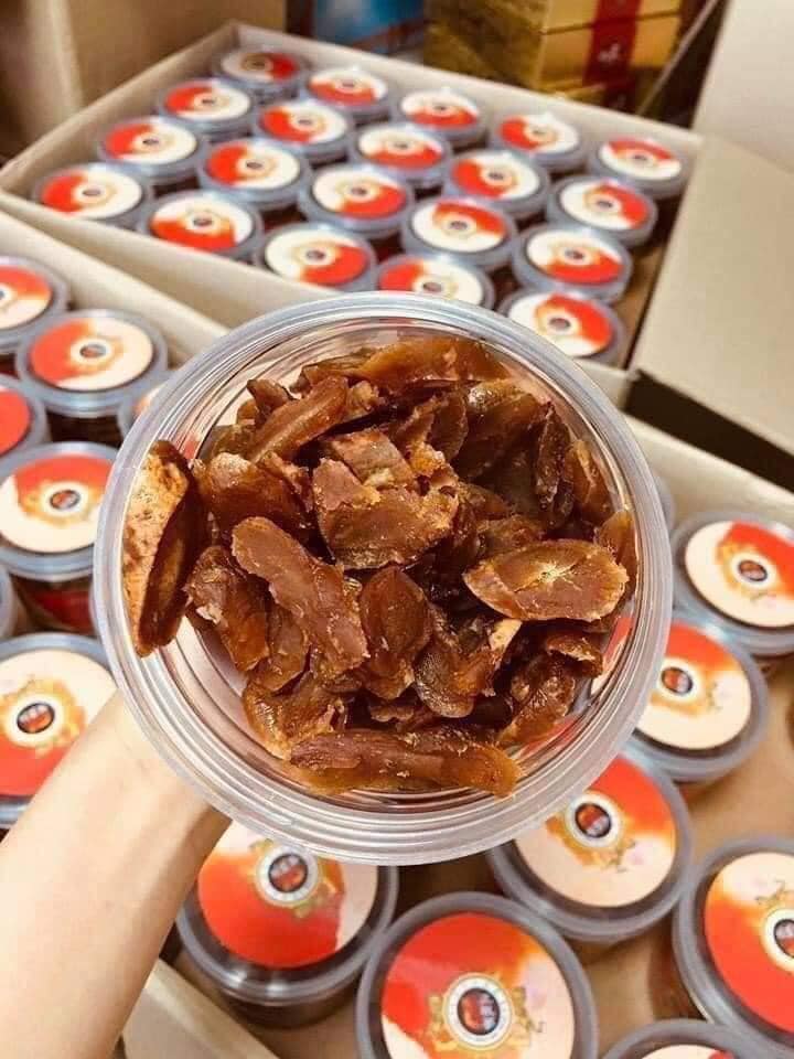 Hồng sâm cắt lát tẩm mật ong Hàn Quốc hộp nhựa