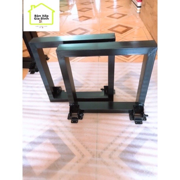 [HCM]Bộ chân sắt gấp kích thước 35cm. Sắt vuông 25*50