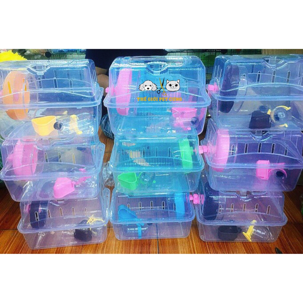 Hộp nhựa trong nuôi hamster 2417