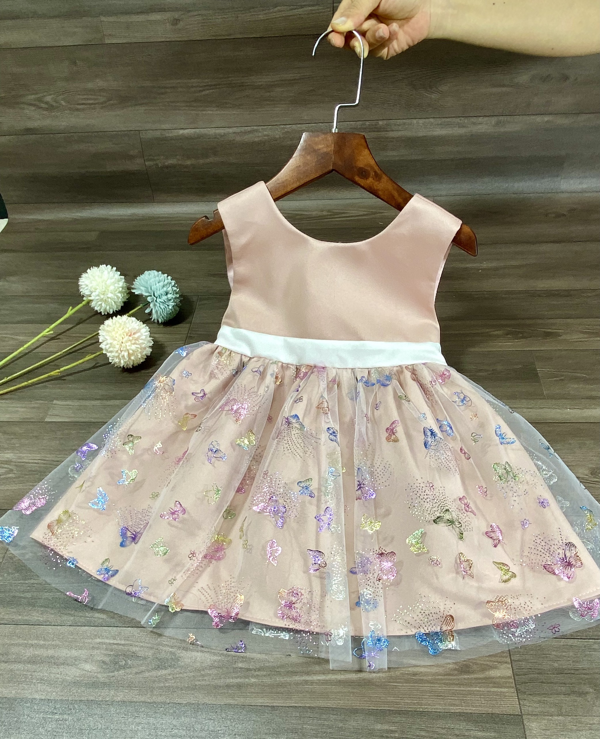 Girls' Princess Dress, Two-Layer Children's Dress with High-Quality Mesh Mix Bitikids Size from 0-8 Years Old (8-35kg) - 3