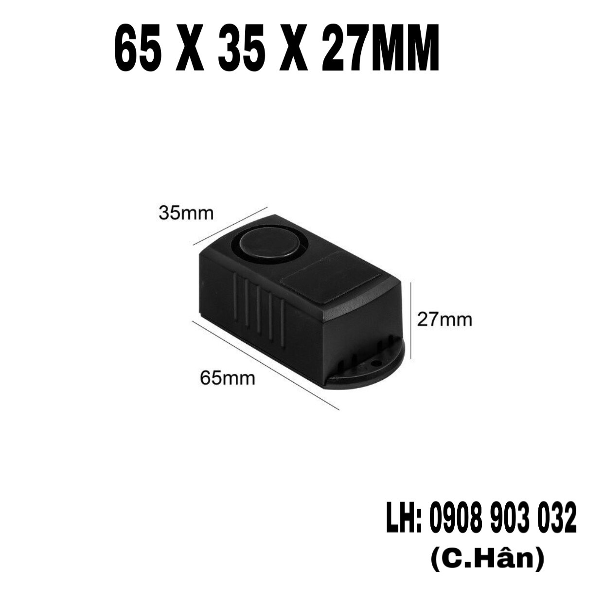 Hộp nhựa abs 65x35x27mm tặng kèm ốc vít. hộp nhựa đựng mạch điện tử.