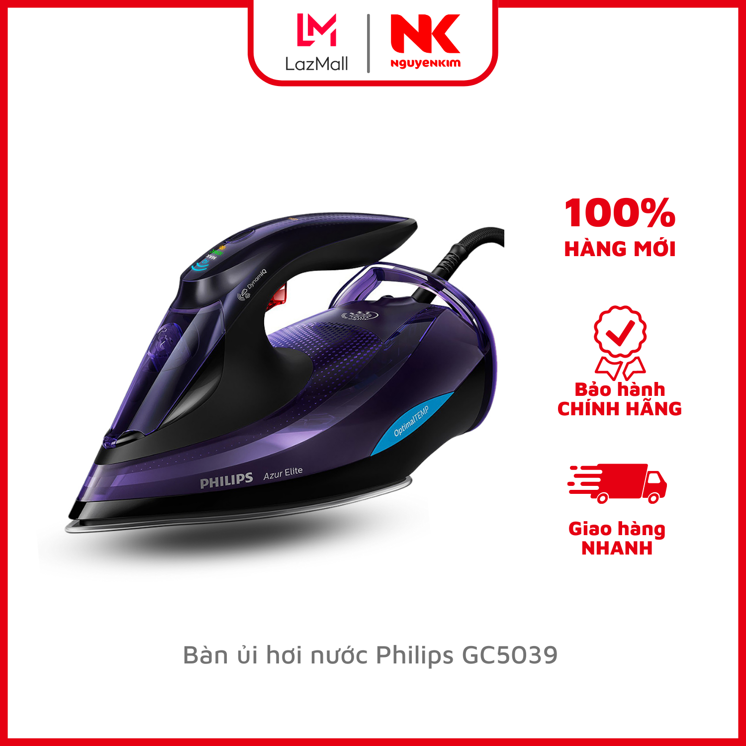 Bàn ủi hơi nước philips gc5039
