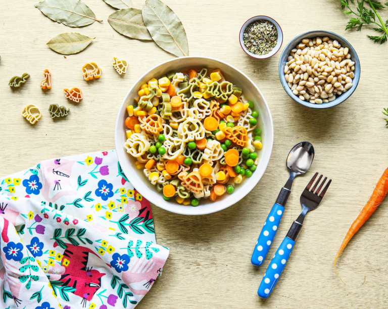 Nui Rau Củ Hữu Cơ Hình Thú – Dalla Costa Organic Vegetable Zoo Pasta