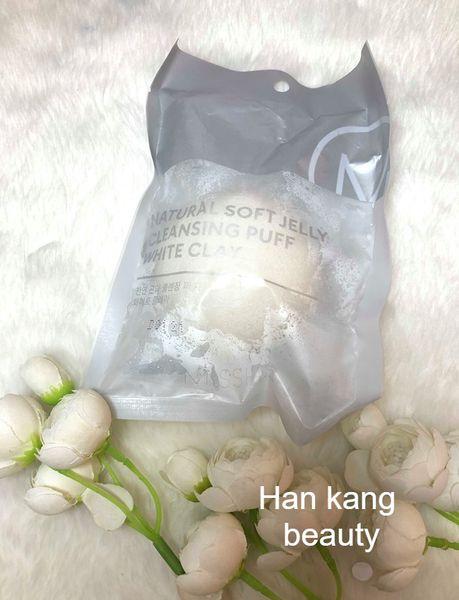 Bọt biển rửa mặt Missha Natural Soft Jelly Cleansing Puff White Clay