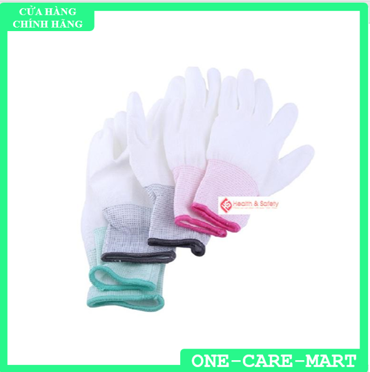 Combo 40 Đôi Găng Tay Phủ PU Ngón Trắng - Hàng Chất Lượng Cao