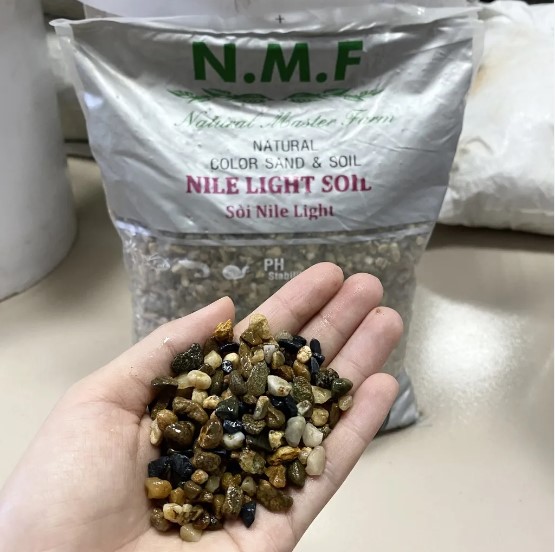 Sỏi nile light n.m.f - trải nền trang trí bể cá, bể thủy sinh