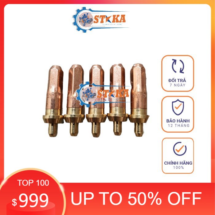 Hộp béc cắt gió đá kapusi nhật bản - béc cắt gas oxy đủ số 1, 2, 3 cắt độ dày lên đến 30mm