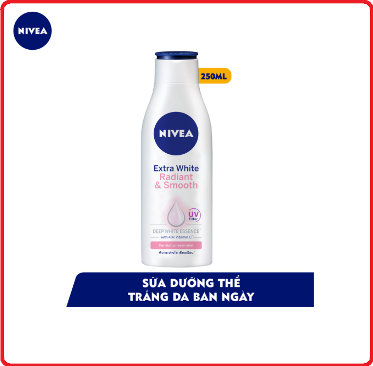 Sữa dưỡng thể dưỡng trắng nivea trắng mịn chai 250ml - 400ml