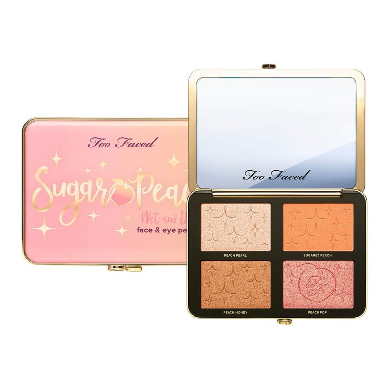 Bảng Phấn Tạo Khối Too Face Sugar Peach Wet And Dry Face & Eye Palette  Chính Hãng - Highligh, Tạo Khối | Thefaceholic.Com