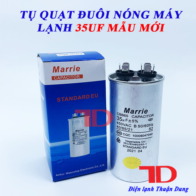 Tụ điều hòa Marrie loại zắc 35uf