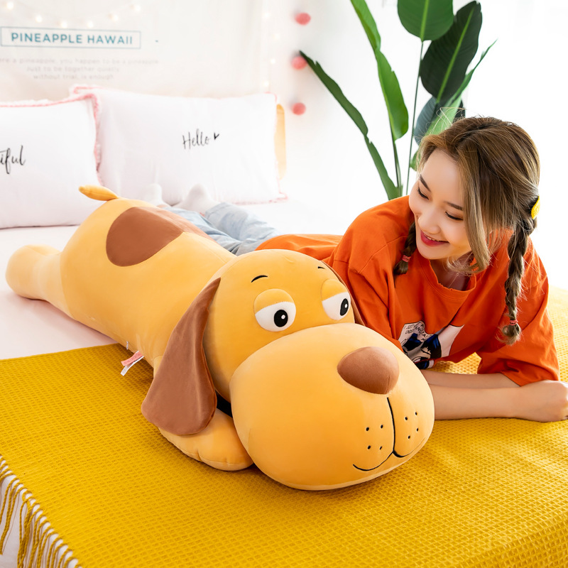 GẤU BÔNG MINISO HÌNH CHÓ LƯNG TIM GẤU BÔNG CHÓ NẰM TAI DÀI VẢI MINISO MỀM MỊN GẤU BÔNG AN TOÀN CHO BÉ GIÁ RẺ