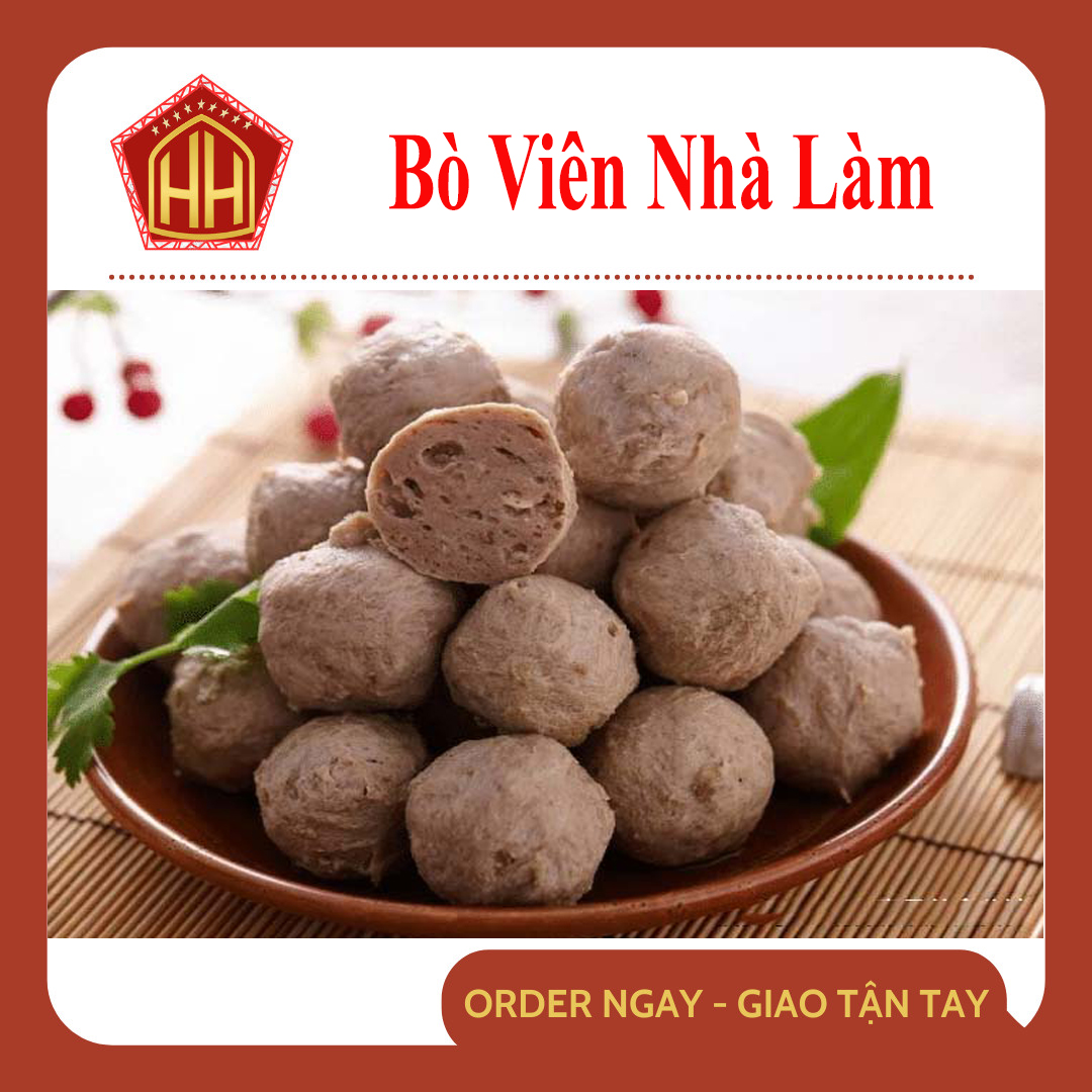 Bò viên gân nhà làm