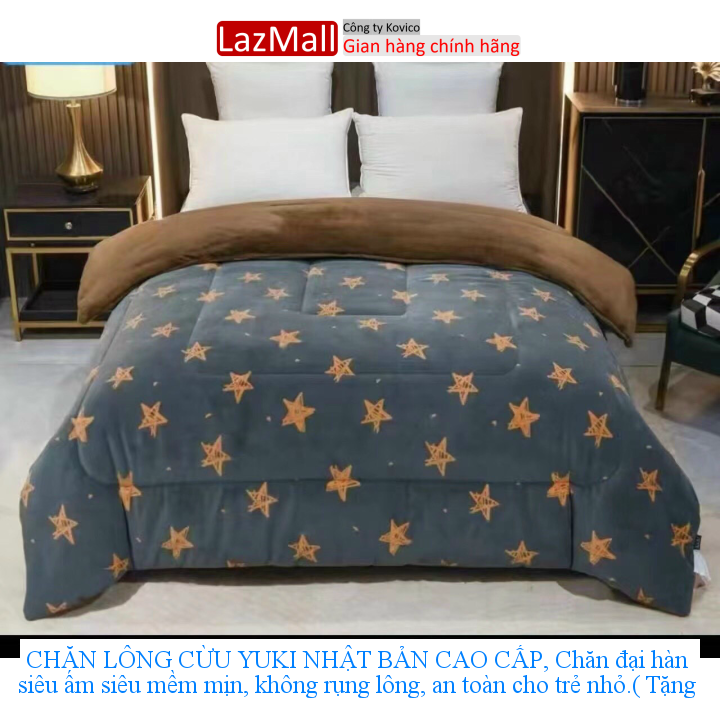Chăn lông cừu yuki nhật bản cao cấp, chăn đại hàn siêu ấm siêu mềm mịn, không rụng lông, an toàn cho trẻ nhỏ.