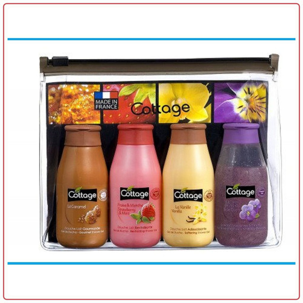Sữa tắm cottage / set 4 chai sữa tắm mini cottage – pháp frorence86 store