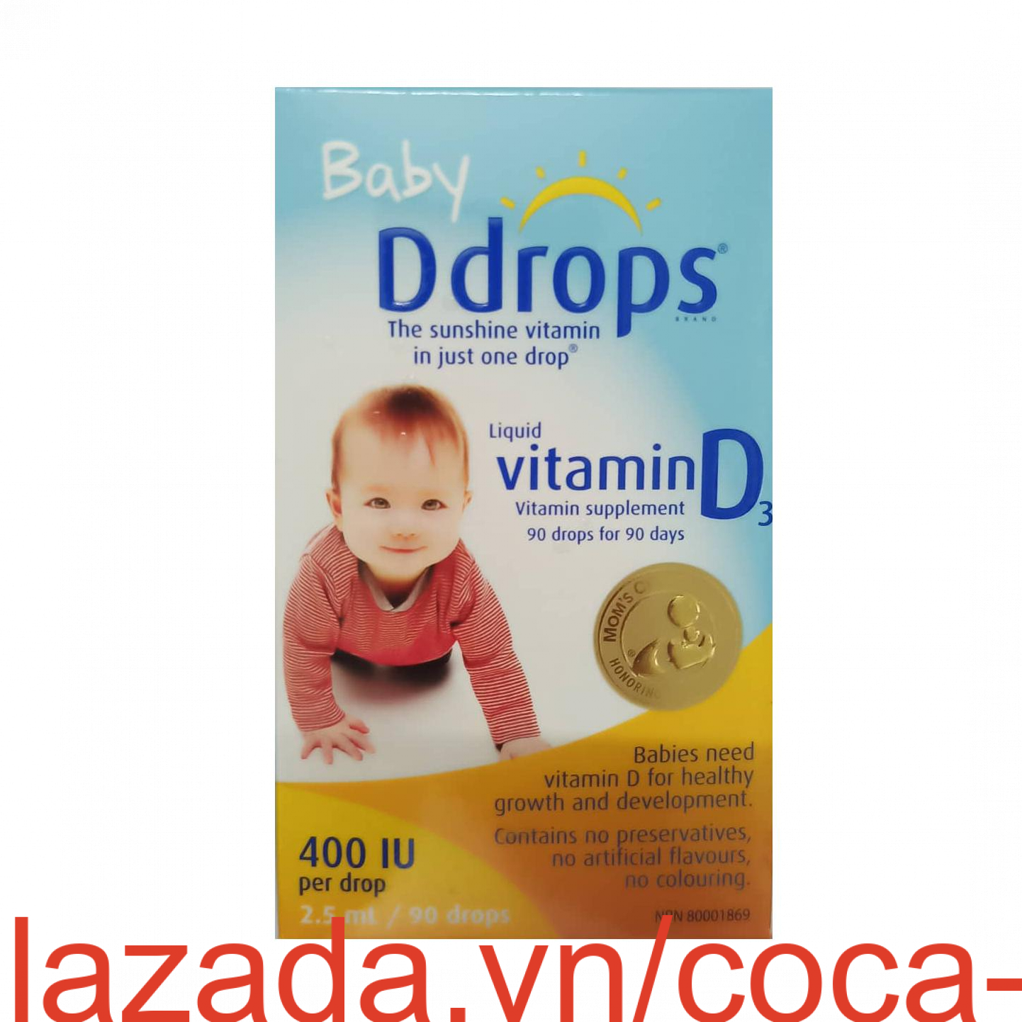 Bổ sung vitamin d cho trẻ sơ sinh baby ddrops vitamin d3 400iu 90 giọt -