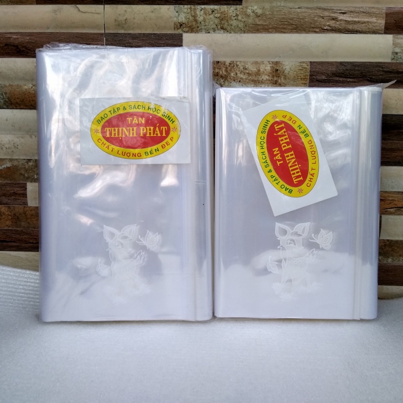 {HCM} Bao tập sách - bìa kiếng hiệu con nai loại dày 10 cái [ VPP Trí Đức ]