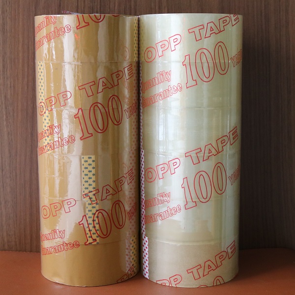 Băng keo trong đục dán thùng rộng 5cm - nặng 190gr- 100ya siêu dính