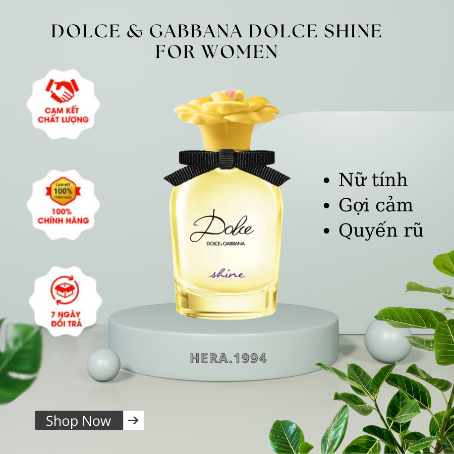 Nước hoa nữ dg dolce shine edp chiết 10ml, 20ml