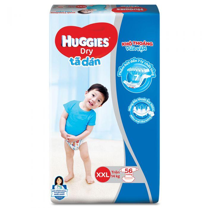 Bỉm - tã dán huggies size xxl - 56 miếng