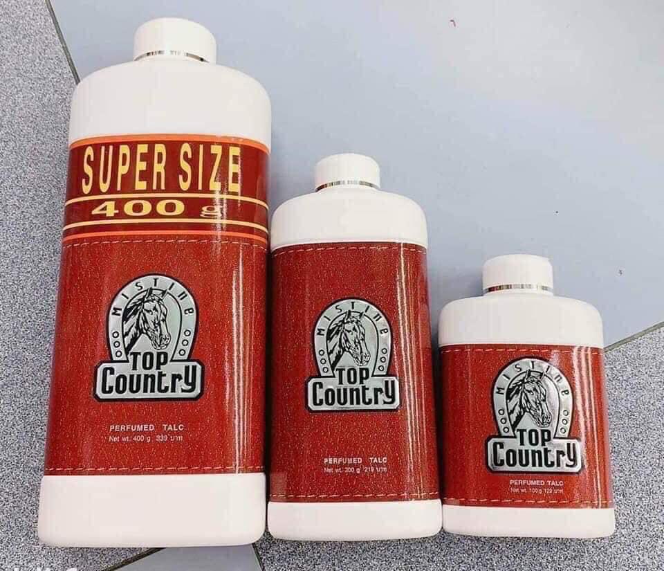 Phấn thơm con ngựa Top Country Thái Lan (Hộp 200gr)