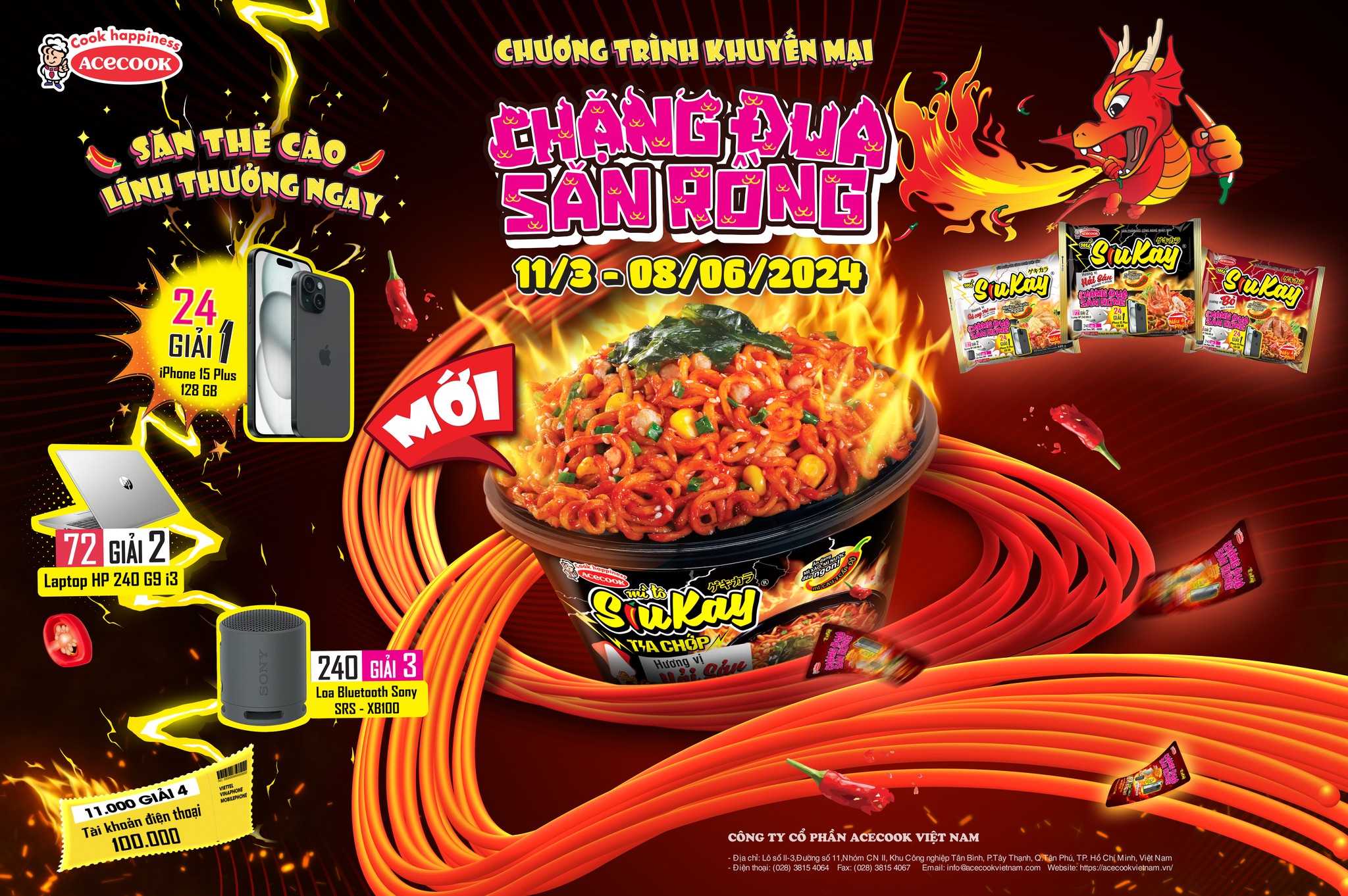 Mì hải sản siukay tia chớp tô 96g - bat muoi