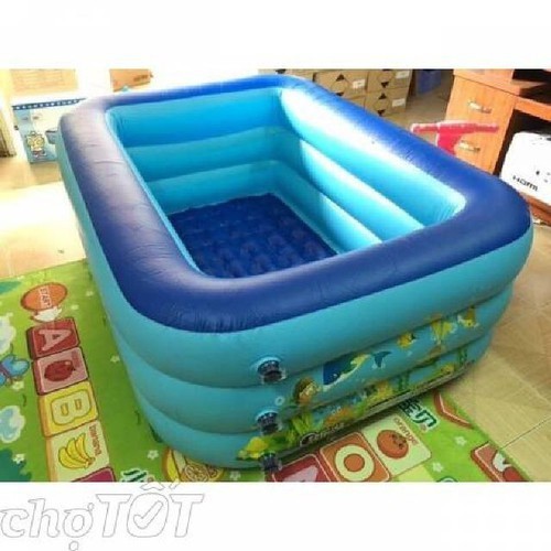 Bể phao bơi siêu to khổng lồ 2m1 3 tầng