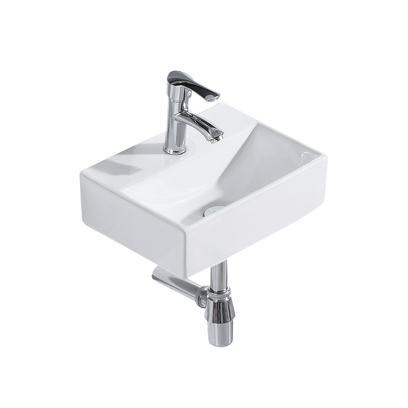 Chậu lavabo treo tường mini 36x25cm