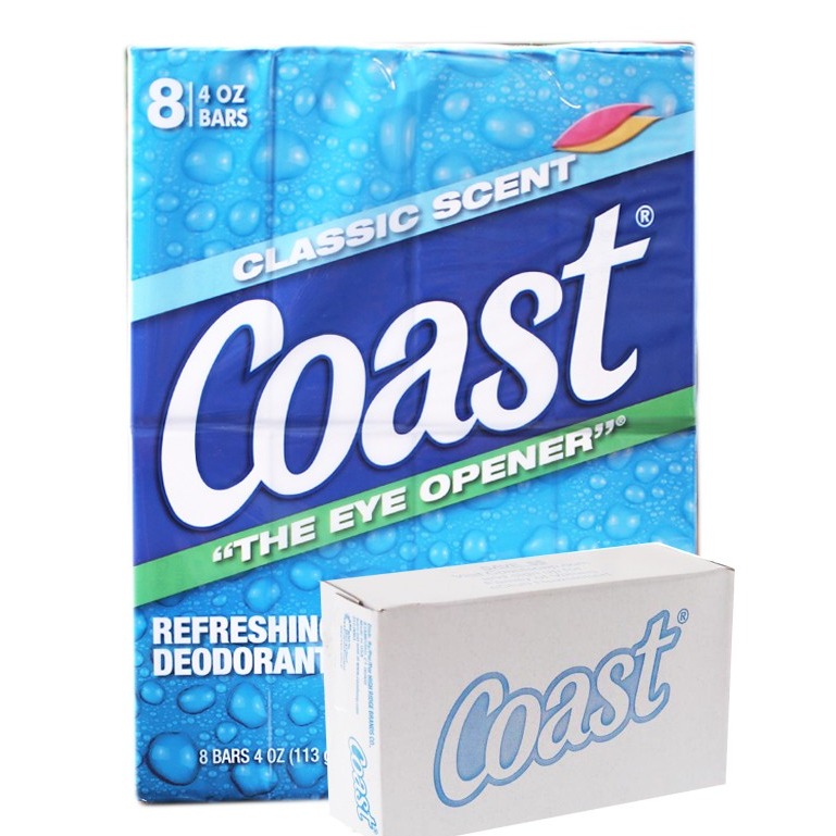 Lốc 8 cục xà phòng Coast Classic Scent Refreshing Deodorant Soap 113g x 8 - Mỹ