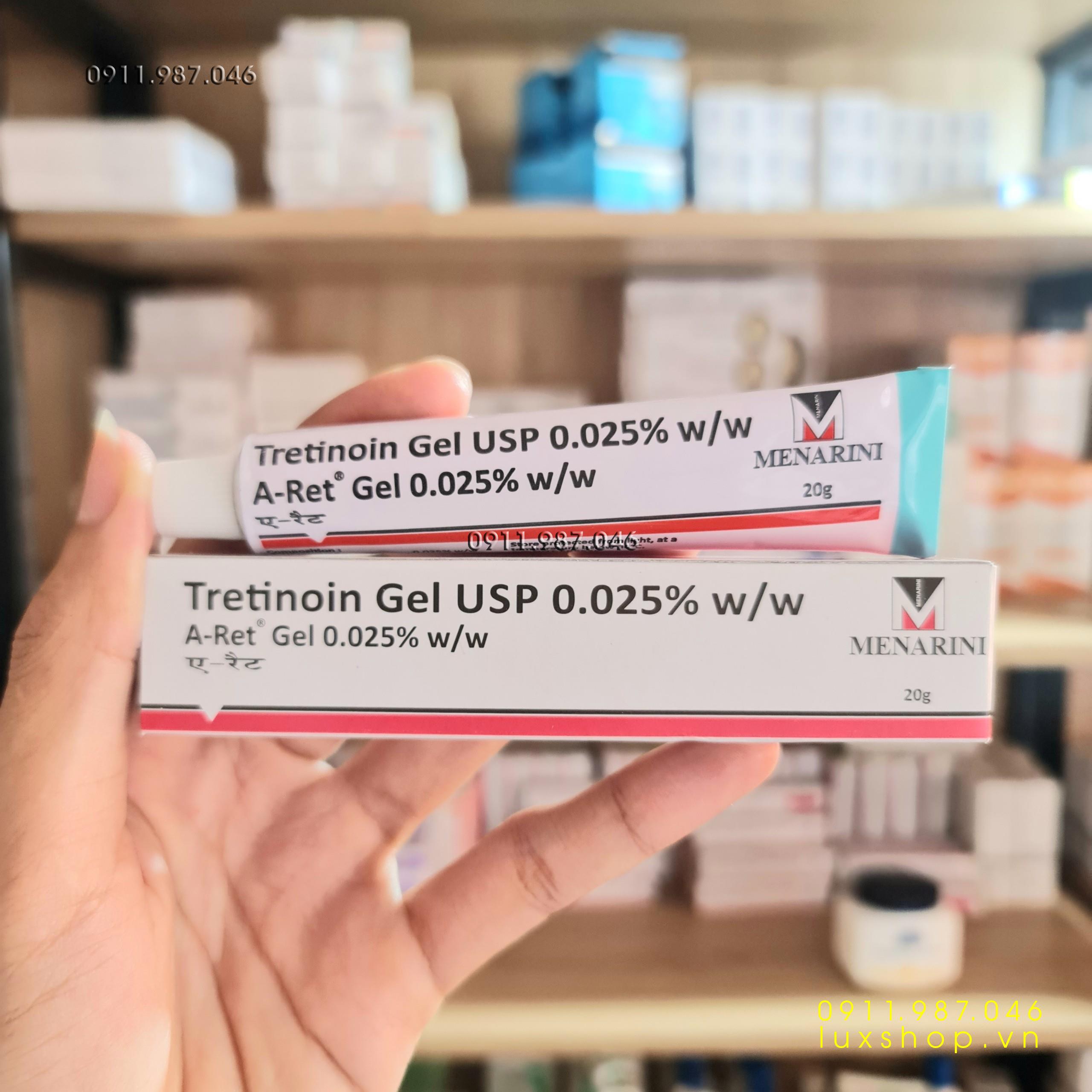 Gel tretinoin aret 0.025%, 0.05%, 0.1%
