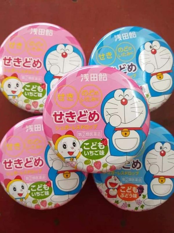 Kẹo ngậm giảm ho và viêm họng Doremon Nhật Bản