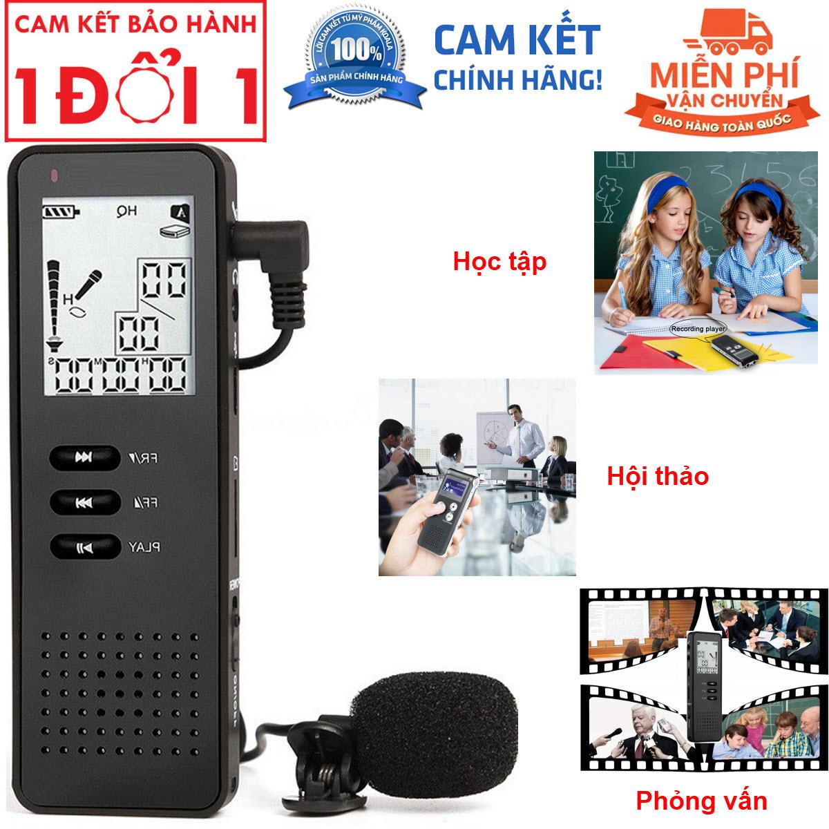 Máy ghi âm Chuyên dụng cao cấp T30 bộ nhớ trong 8Gb có hỗ trợ khe cắm thẻ nhớ TF card-Máy ghi âm chuyên dụng T30 tự động ghi âm khi có âm thanh-Mic lọc âm khử tiếng ồn cực tốt-Máy ghi âm hỗ trợ học tiếng Anh, máy nghe nhạc MP3 bộ nhớ trong 8Gb