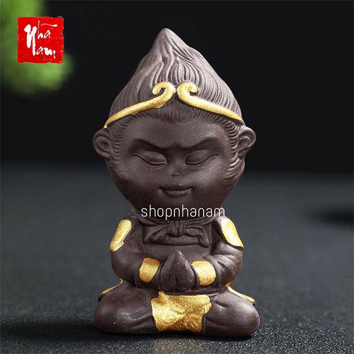 Tượng tôn ngộ không, tượng ngộ không, tượng trang trí bể cá tôn ngộ không Nhã Nam