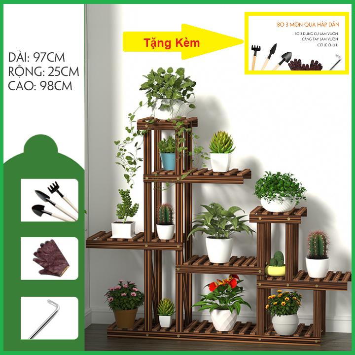 [GIÁ TỐT + SẴN HÀNG] Kệ Để Cây Cảnh 7 Tầng, Giá Để Cây Cảnh, Kệ Hoa, Kệ Cây Cảnh Trong Nhà Ngoài Trời