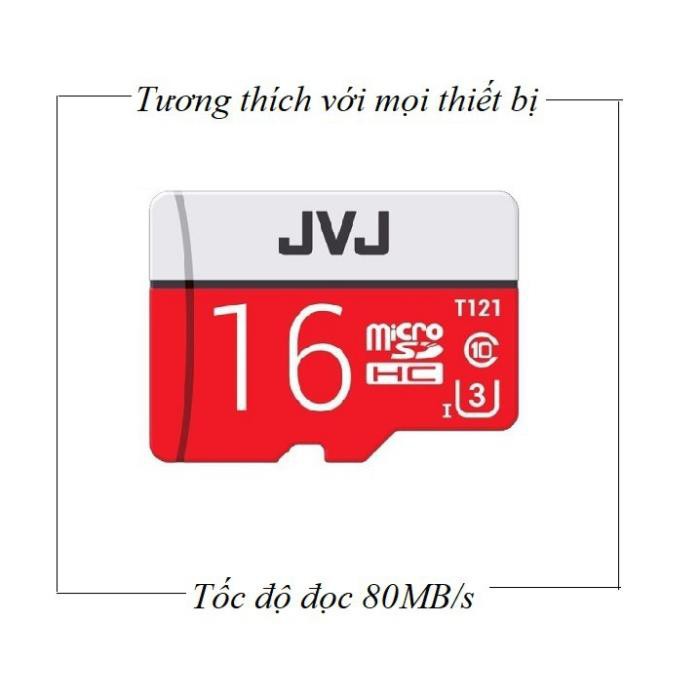 Thẻ nhớ JVJ JVJ PRO 64GB 32GB 16GB 8GB 4GB class 10 cho camera, điện thoại