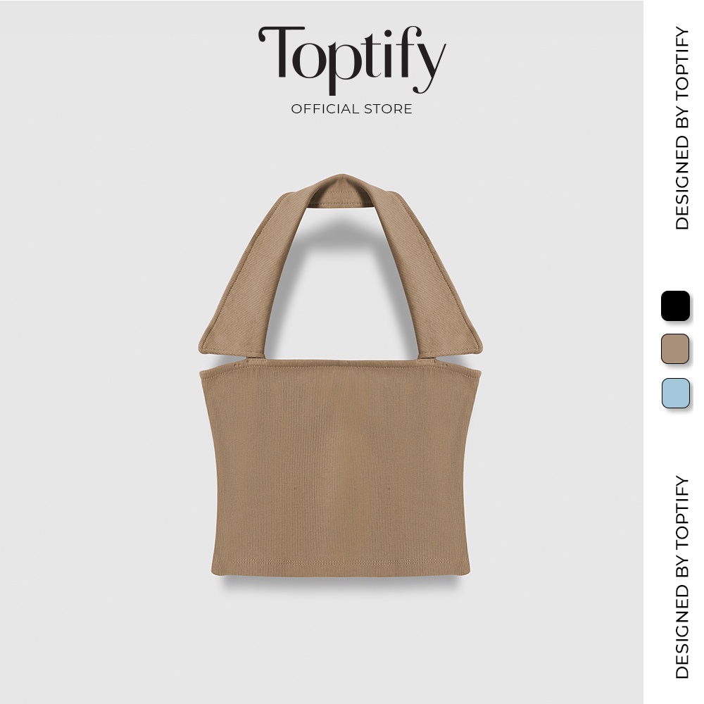 Áo croptop nữ body có cổ toptify kiểu áo ống cổ sơmi indy top ac63