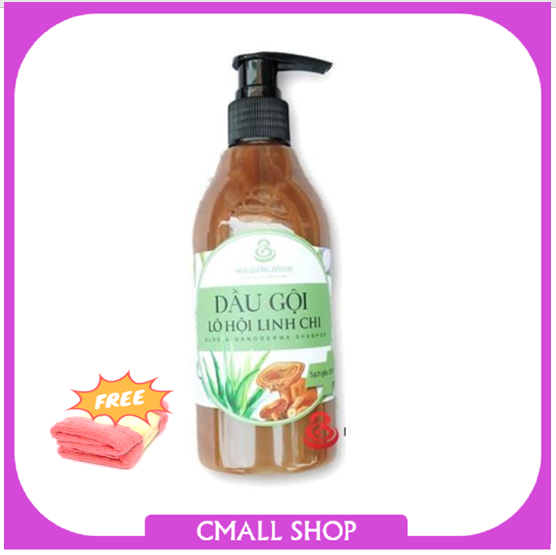 Combo 3 chai Dầu gội từ thảo dược dưỡng tóc Lô Hội linh chi làm đen tóc, hồi phục tóc hư tổn