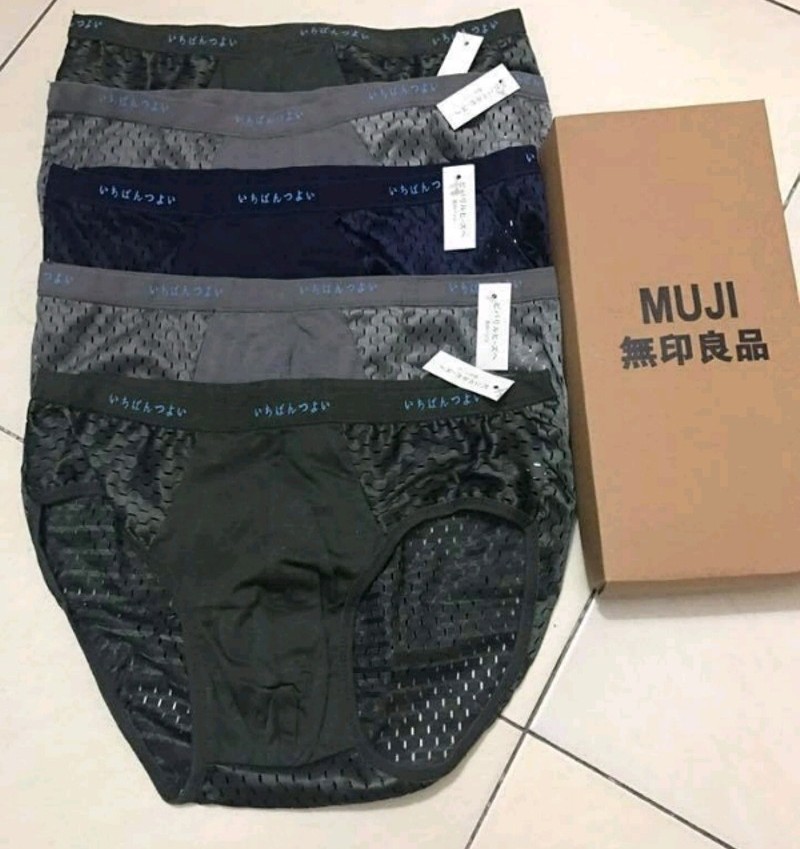Combo 4 quần lót nam tam giác thông hơi muji nhật bản