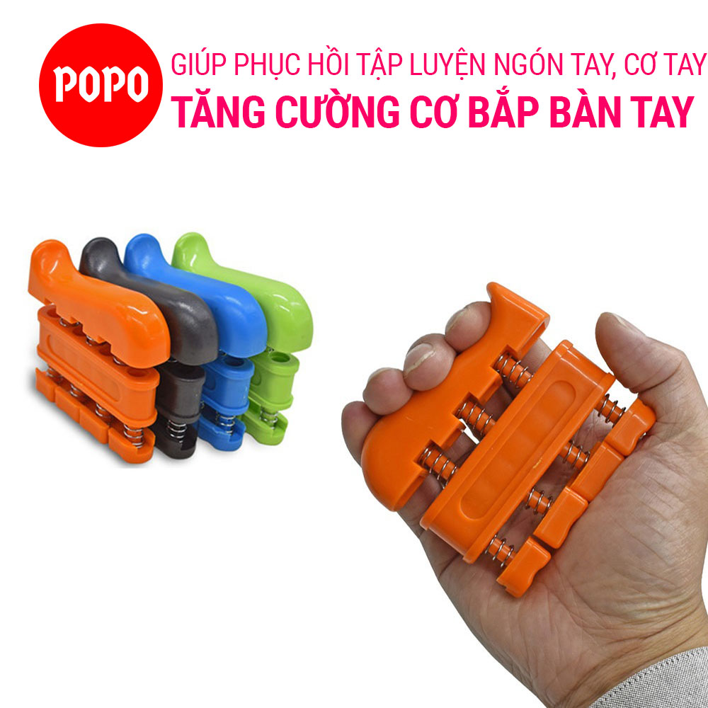Dụng cụ bóp tập ngón tay hiện đại dạng phím ấn nhựa an toàn giúp phục hồi chức năng cơ tay, tập luyện cơ tay POPO YGW22