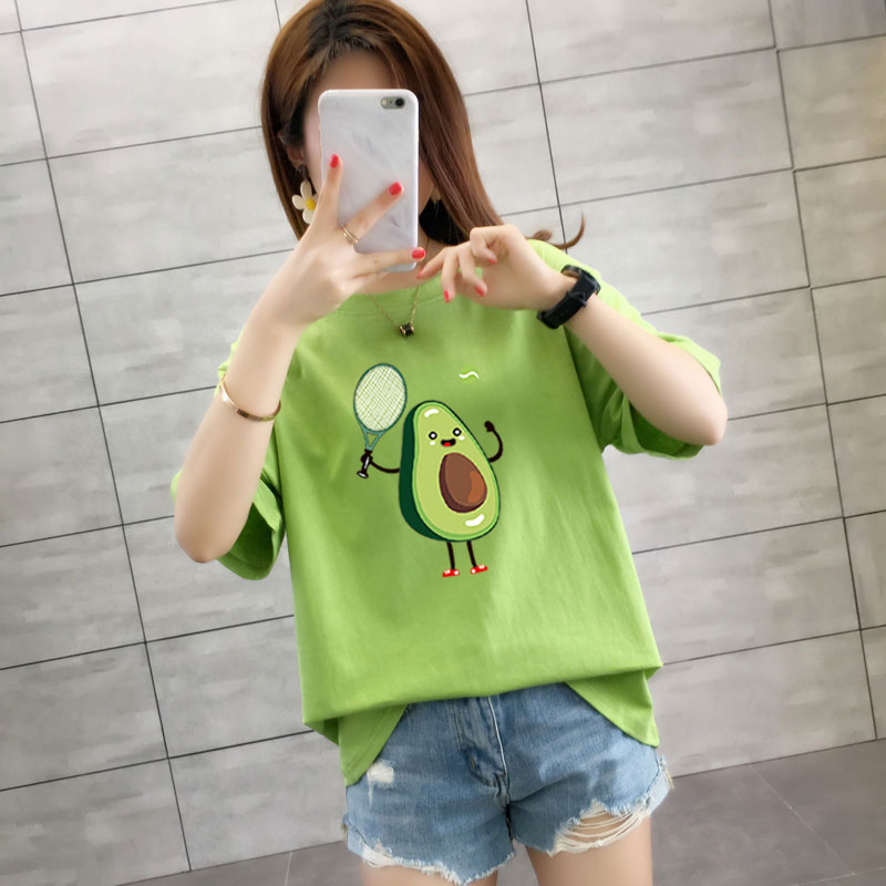 Áo thun họa tiết quả bở