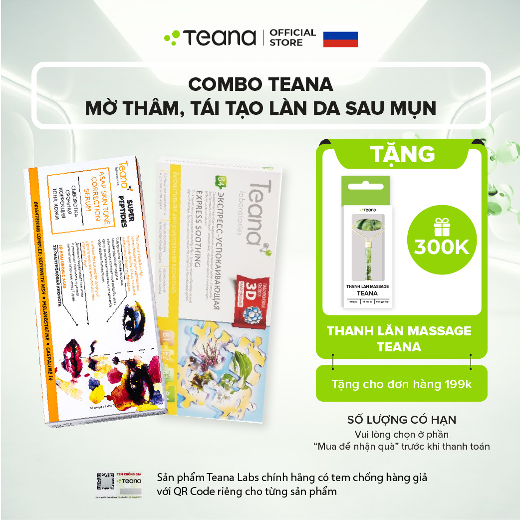 Combo Teana mờ thâm, tái tạo làn da sau mụn