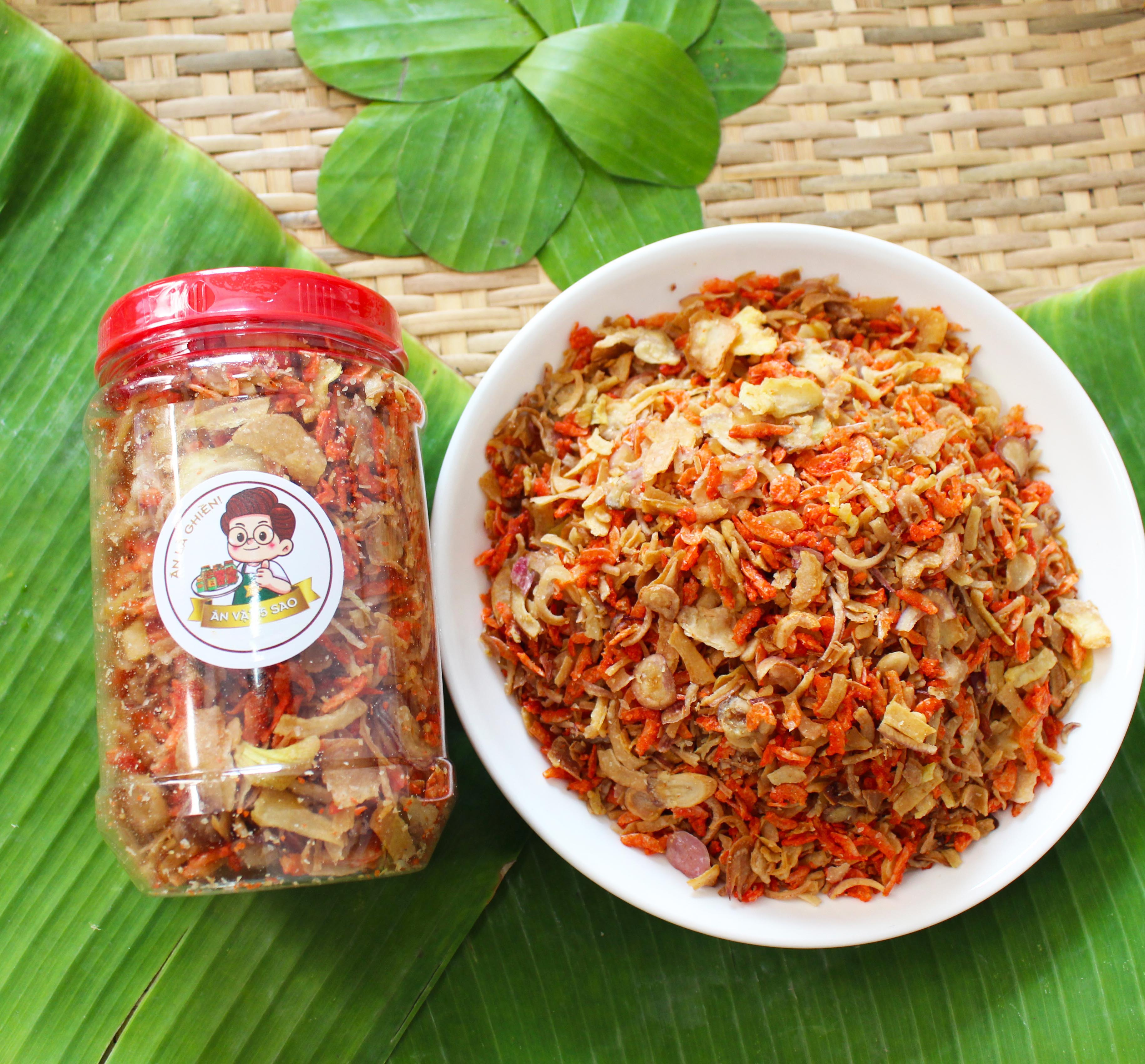 Muối ruốc hành phi 200gr - Ăn vặt năm sao