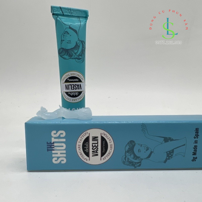Vaseline Tây Ban Nha, kem dưỡng môi phun xăm / linhshop-hn