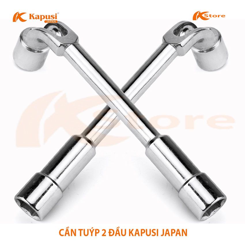 CẦN TUÝP 2 ĐẦU KAPUSI JAPAN CAO CẤP 13 CỠ TỪ 6-19MM - CẦN ĐIẾU MỞ BULONG TIÊU CHUẨN NHẬT BẢN - TAY VẶN NHANH CHỮ L - CỞ LÊ ỐNG ĐIẾU