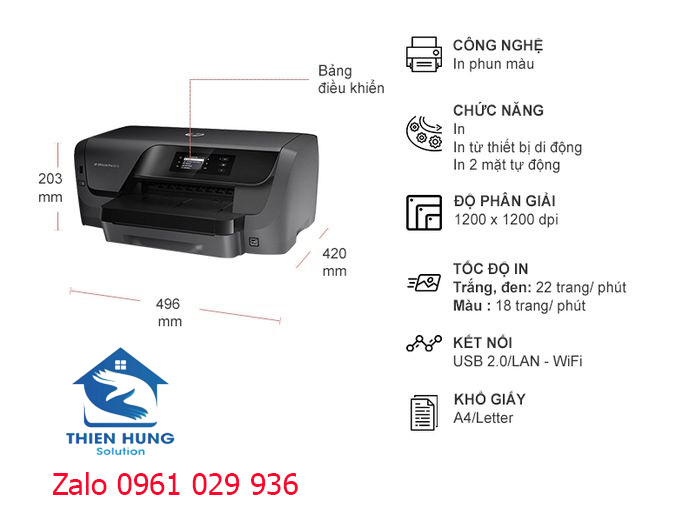 Máy in phun màu hp officejet pro 8210