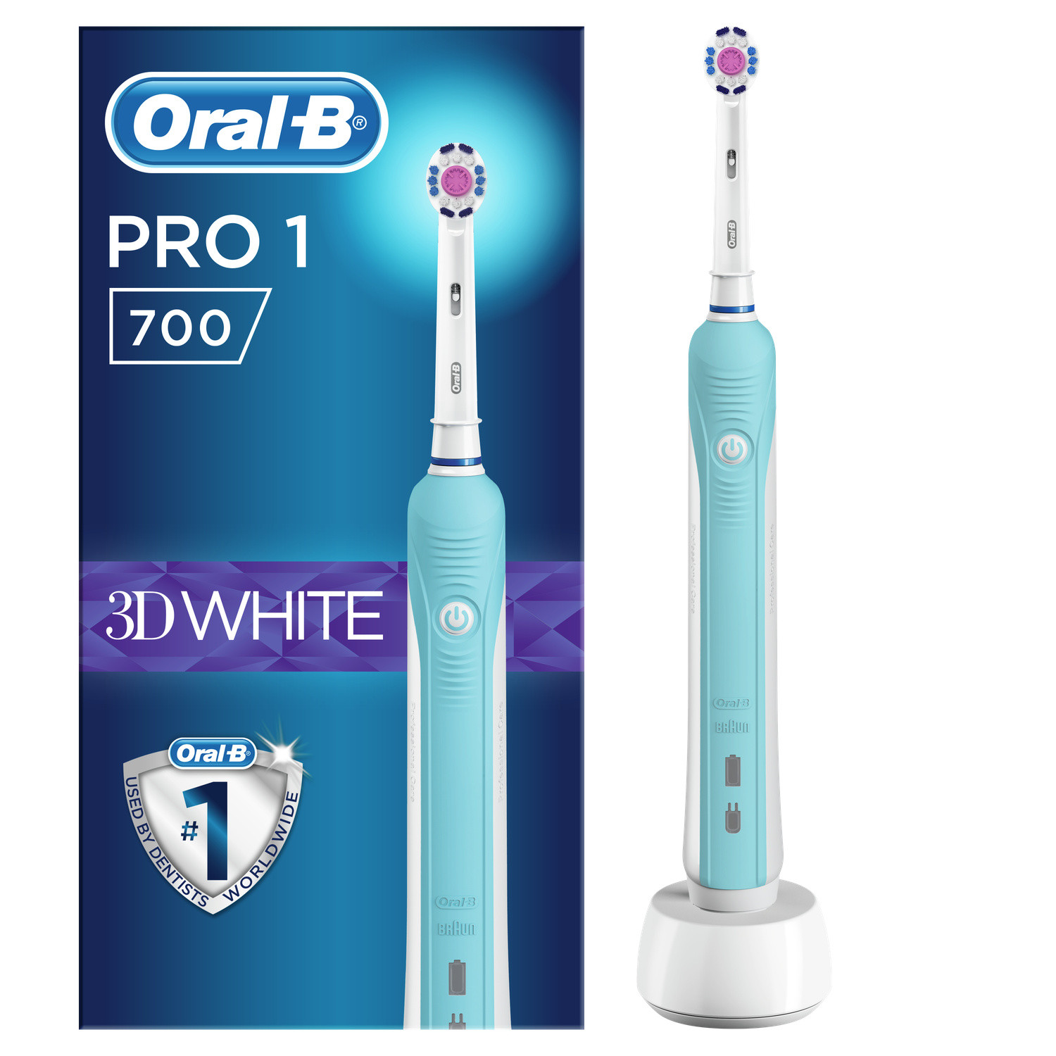 Bàn Chải Điện Oral-B Pro 700 CROSS ACTION, SENSI, 3D WHITE - Made in Germany